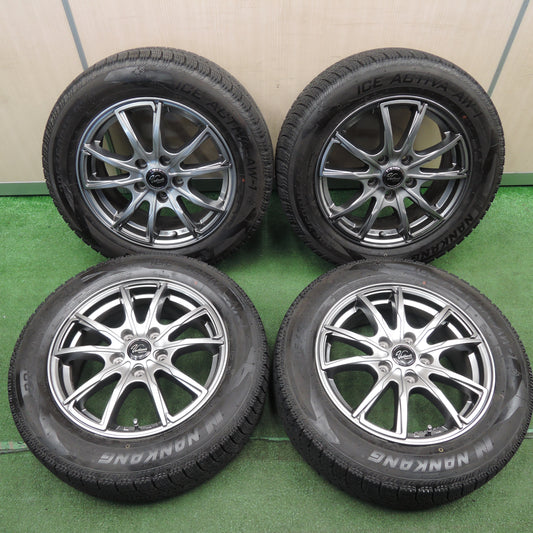 *送料無料*バリ溝!21年!キレイ!9.5分★スタッドレス 205/60R16 ナンカン アイスアクティバ AW-1 Verthandi ヴェルザンディ 16インチ PCD114.3/5H★3121404NJス