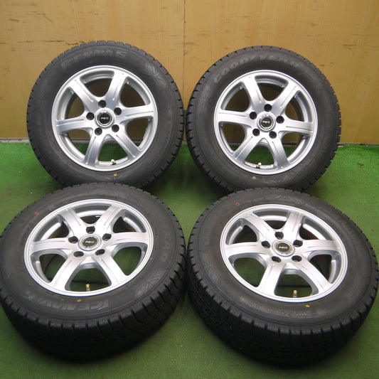 [送料無料]超バリ溝！キレイ！ほぼ10分★スタッドレス 195/65R15 グッドイヤー アイスナビ6 FEID 15インチ PCD114.3/5H★3111305Hス