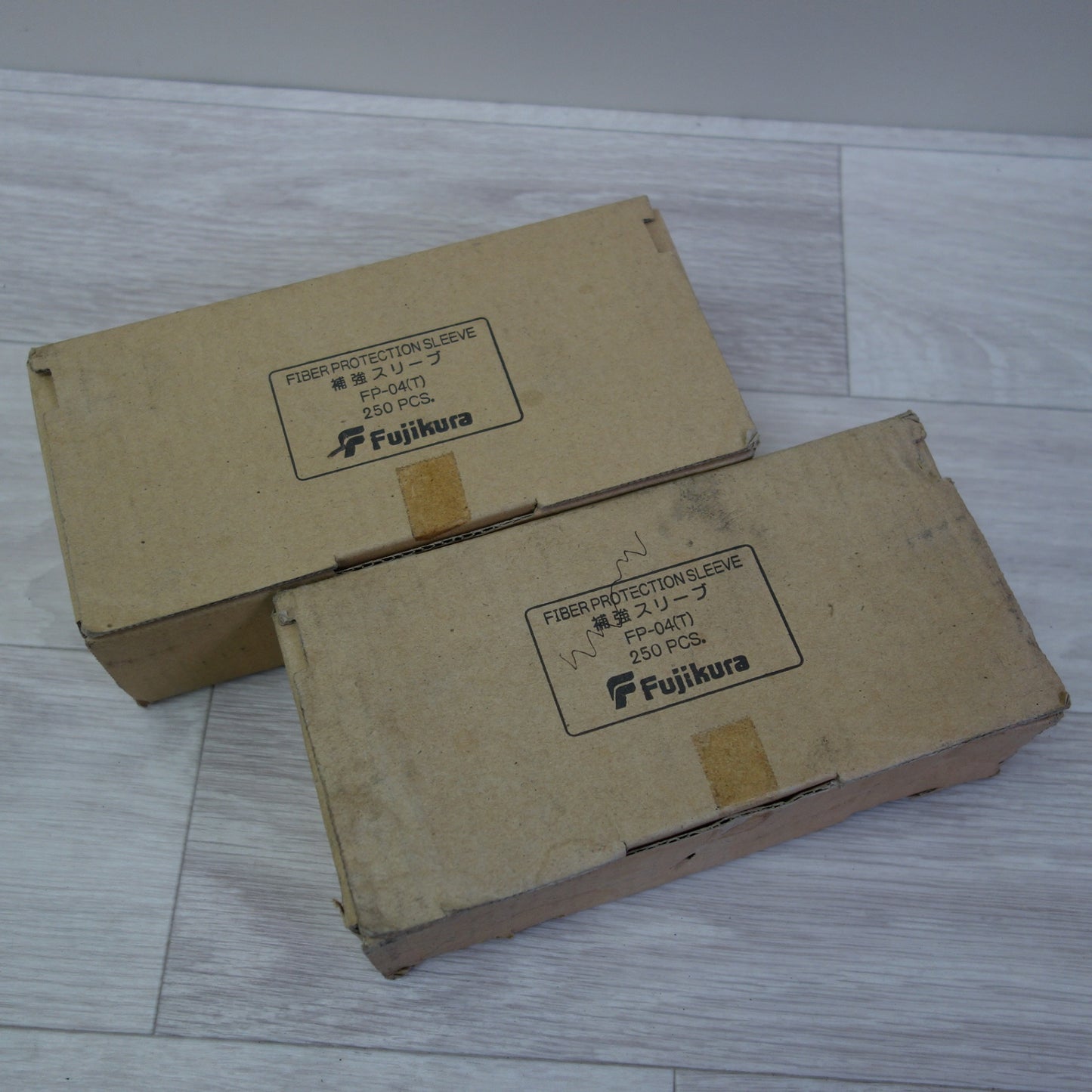 [送料無料] 2箱セット！未使用☆フジクラ Fujikura FP-04T 光ファイバー用 熱収縮 補強 スリーブ 融着 工事 道具 DIY 住宅 設備☆