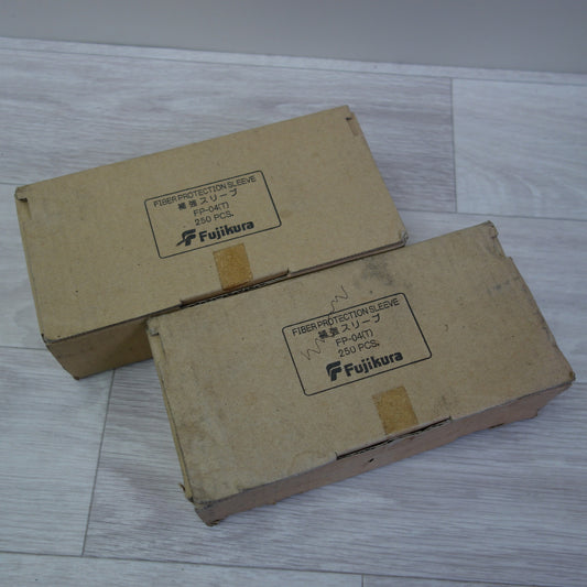 [送料無料] 2箱セット！未使用☆フジクラ Fujikura FP-04T 光ファイバー用 熱収縮 補強 スリーブ 融着 工事 道具 DIY 住宅 設備☆