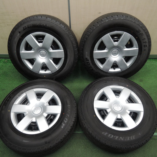 *送料無料* 新車外し!23年★トヨタ 200系 ハイエース 純正 スチール 195/80R15 107/105N ダンロップ SP175N 15インチ PCD139.7/6H★4021008HAノ