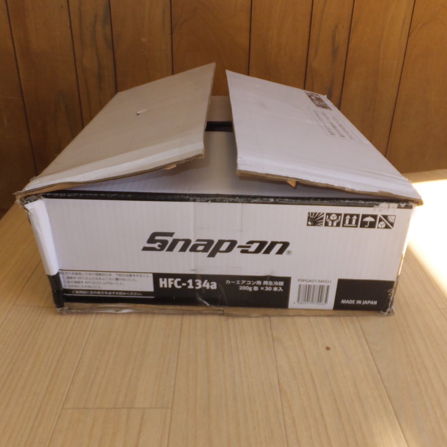 [送料無料]未使用★スナップオン Snap-on カーエアコン用 再生冷媒 HFC-134a 200g缶 17本 PSPGAS134SOJ★