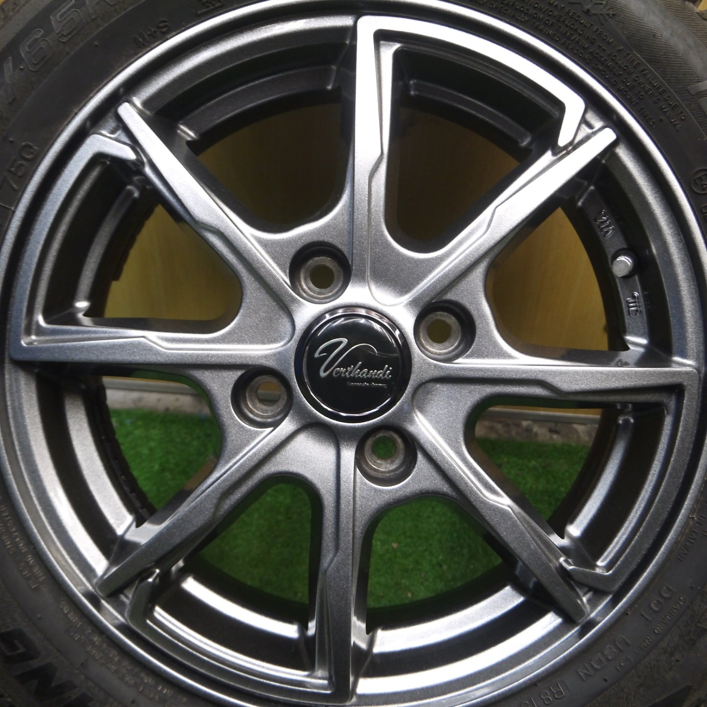 *送料無料* バリ溝！21年！キレイ！ほぼ10分★スタッドレス 155/65R14 ナンカン アイスアクティバ AW-1 Verthandi ヴェルザンディ 14インチ PCD100/4H★4022802Hス
