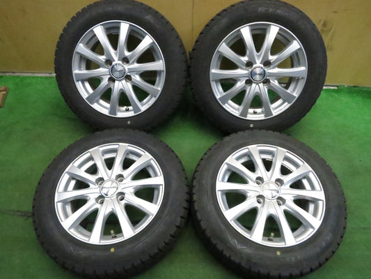 [送料無料]バリ溝！19年！9.5分以上★スタッドレス 165/65R14 グッドイヤー アイスナビ6 ravrion RS01 ラブリオン 14インチ PCD100/4H★3020112Hス