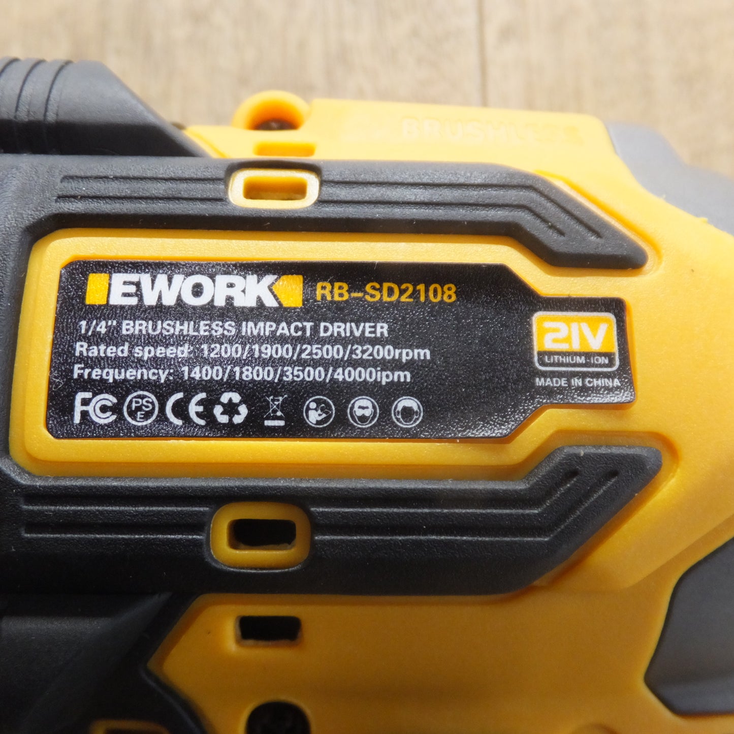 [送料無料]未使用★成洋 EWORK 3/8" ブラシレスコードレスドリル RB-DB2101　1/4" ブラシレスインパクトドライバー RB-SD2108　セット★