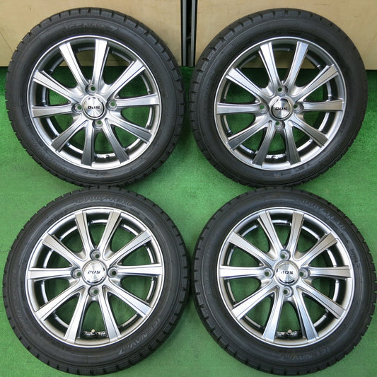 *送料無料* 超バリ溝!22年!キレイ!ほぼ10分★スタッドレス 165/55R14 グッドイヤー アイスナビ7 D.O.S. DOS 14インチ PCD100/4H★4020906イス