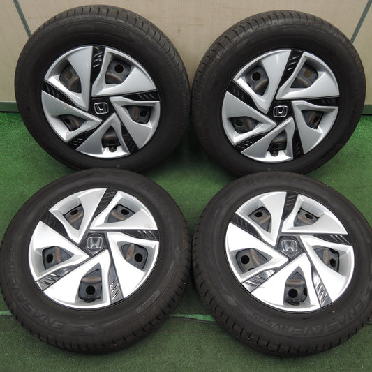 *送料無料*バリ溝!22年!9.5分★ホンダ フリード ハイブリッド 純正 スチール 185/65R15 ダンロップ エナセーブ RV505 15インチ PCD114.3/5H★4012807HAノ