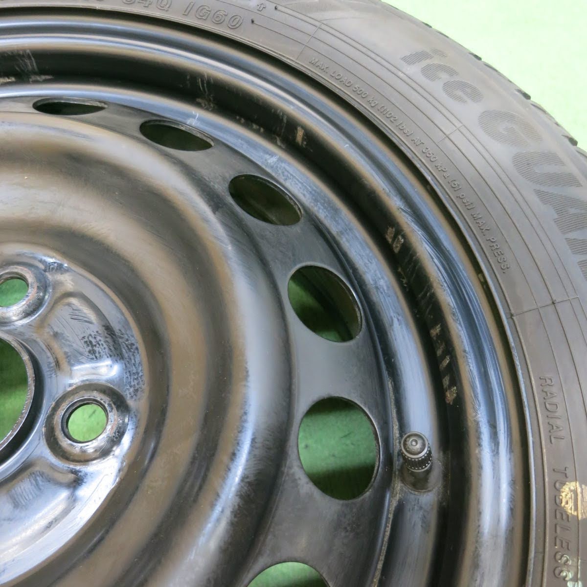 [送料無料]バリ溝！21年！キレイ！9.5分★ホンダ フィット 純正 スチール 185/60R15 スタッドレス ヨコハマ アイスガード iG70 iG60 PCD100/4H★3072007イス