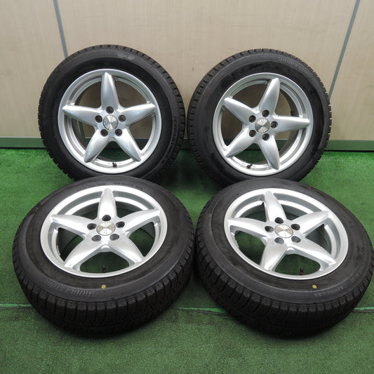 *送料無料*バリ溝!22年!キレイ!ほぼ10分★ワーゲン等 AGA TARGA 185/60R15 スタッドレス ブリヂストン アイスパートナー2 15インチ PCD100/5H★3121401NJス