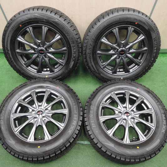 *送料無料*超バリ溝！20年！キレイ！ほぼ10分★プリウス 等 195/65R15 スタッドレス ダンロップ ウインターマックス WM02 TEAD テッド 15インチ PCD100/5H★3121008HAス