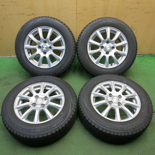 *送料無料* バリ溝!キレイ!9分★スタッドレス 165/70R14 ブリヂストン ブリザック VRX JOKER ジョーカー 14インチ PCD100/4H★4020906KKス
