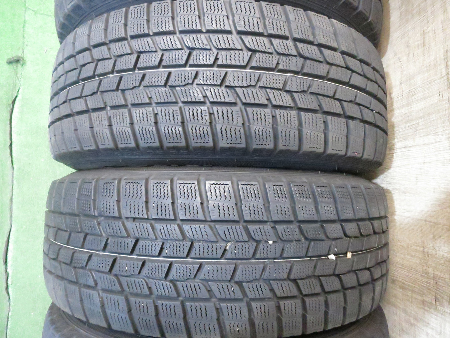 [送料無料]バリ溝！キレイ！9分★スタッドレス 215/60R16 グッドイヤー アイスナビ6 V.E.X. VEX 社外 アルミ 16インチ PCD114.3/5H★3020702Hス