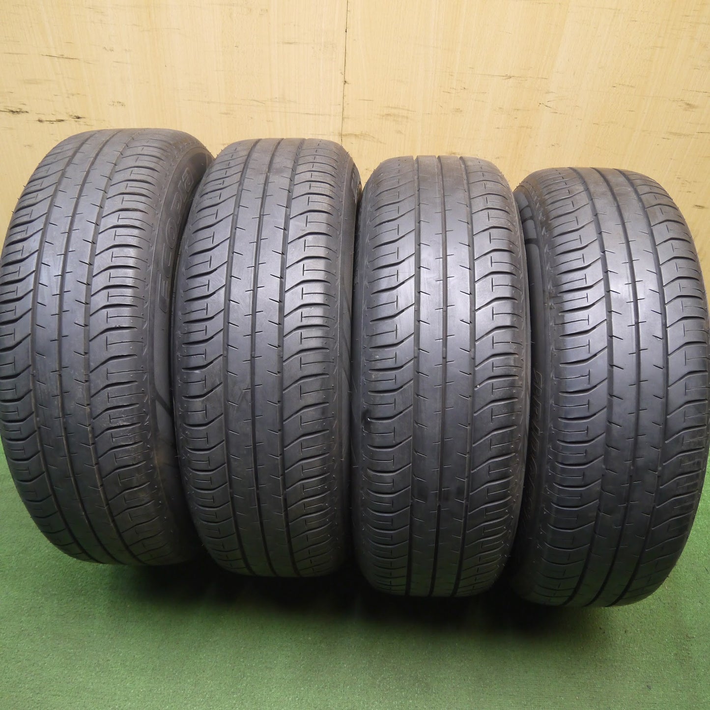 [送料無料]バリ溝！キレイ！9.5分★トヨタ 50系 プリウス 純正 195/65R15 ブリヂストン エコピア EP150 15インチ PCD100/5H★3090101Hノ