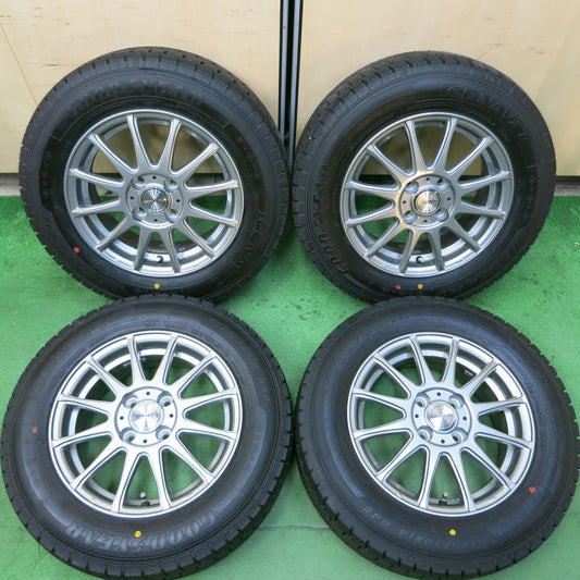 [送料無料]超バリ溝！キレイ！ほぼ10分★スタッドレス 175/70R14 グッドイヤー アイスナビ7 ravrion LUMIERE ラブリオン 14インチ PCD100/4H★3081010イス
