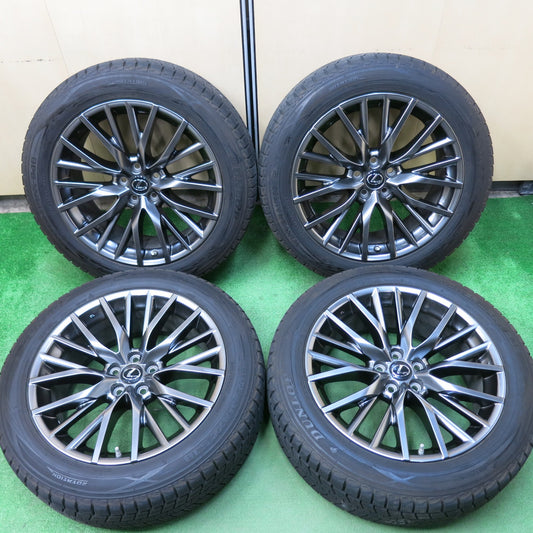 [送料無料]センサー付き！バリ溝！キレイ！9.5分★レクサス RX450h 純正 235/55R20 スタッドレス ダンロップ ウインターマックス SJ8 PCD114.3/5H★3041509ヒス