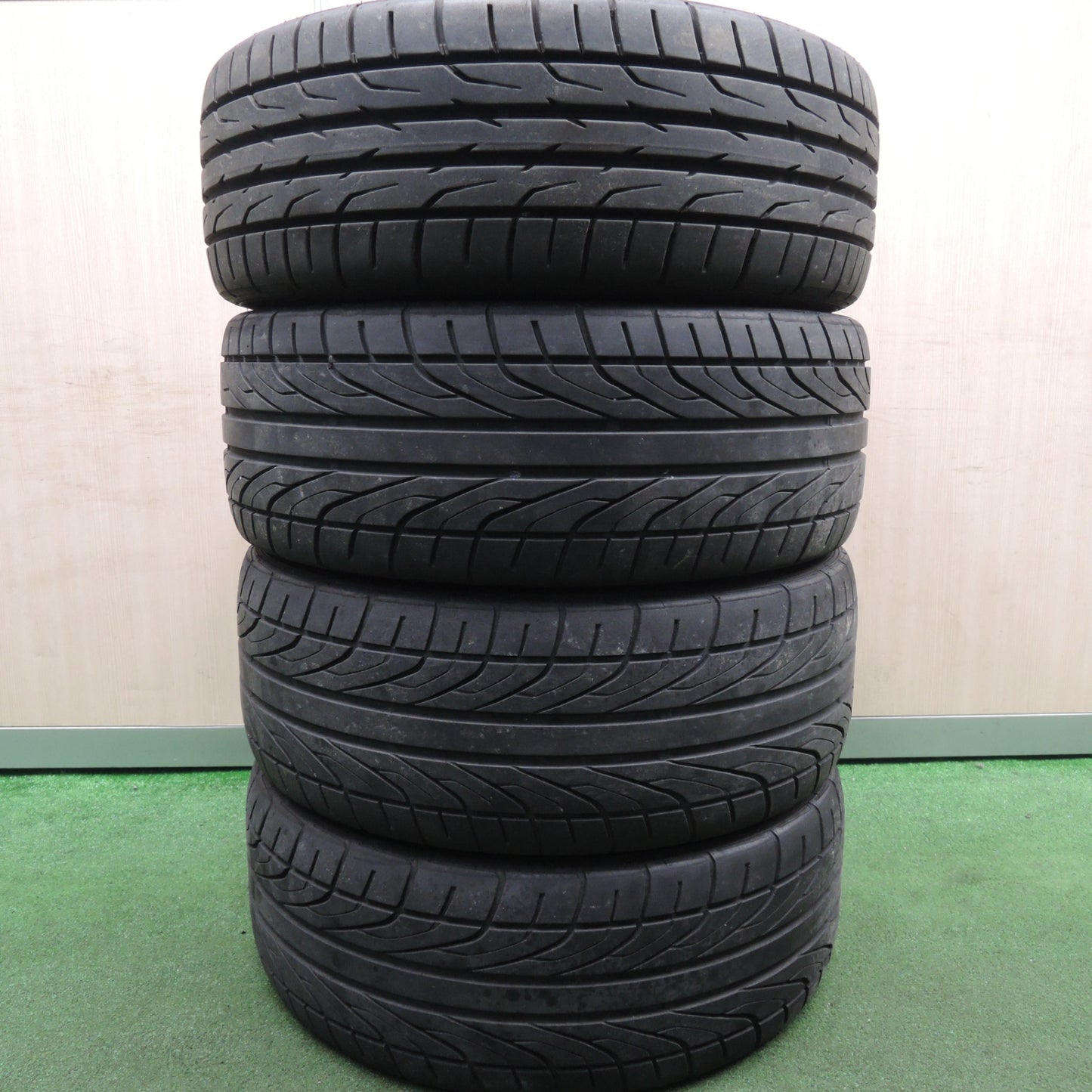 *送料無料* バリ溝！20年！9.5分★トヨタ ウィッシュ 純正 215/45R17 ダンロップ DIREZZA DZ101 DZ102 17インチ PCD100/5H★4020313HAノ