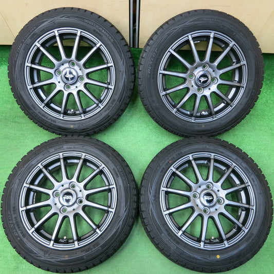 *送料無料*超バリ溝！キレイ！9.5分以上★スタッドレス 155/65R14 ダンロップ ウインターマックス WM01 TEAD テッド 14インチ PCD100/4H★4011705イス