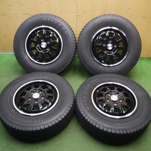 *送料無料*バリ溝!キレイ!9分★スタッドレス 185/80R14 ブリヂストン ブリザック VL1 VICENTE ビセンテ 14インチ PCD114.3/5H★3121206Hス
