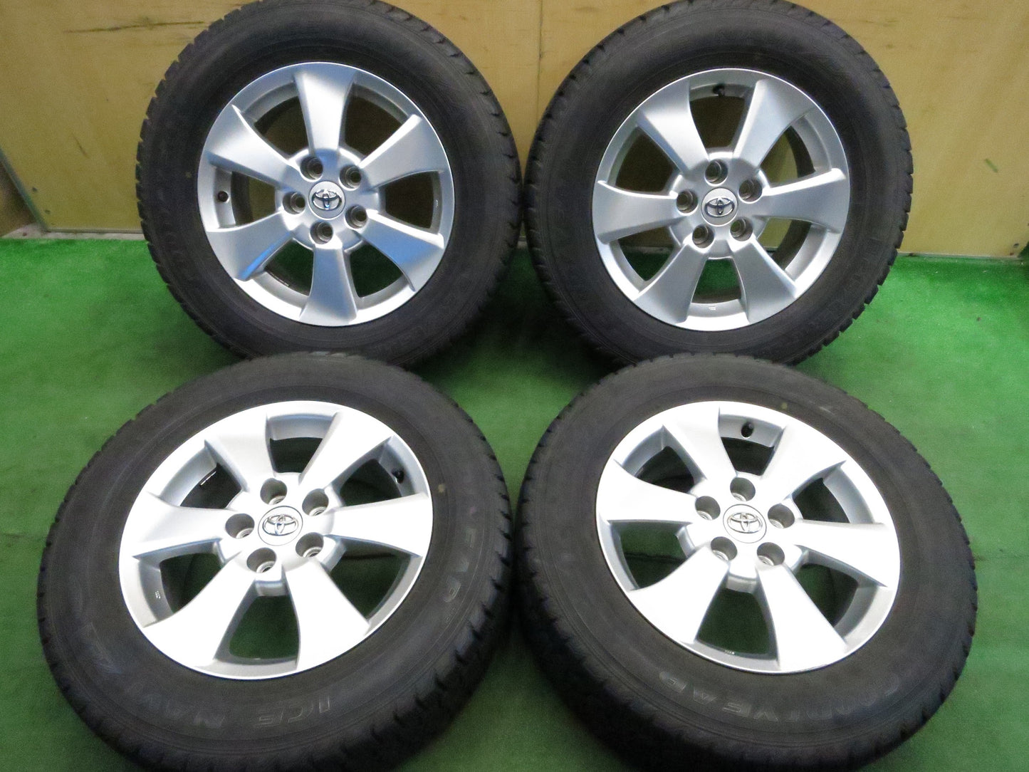 [送料無料]キレイ★トヨタ 20系 アルファード ヴェルファイア 純正 215/65R16 スタッドレス グッドイヤー アイスナビ ZEA 16インチ PCD114.3/5H★3020311Hス
