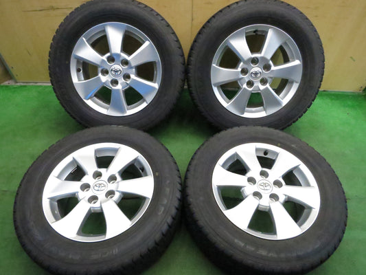 [送料無料]キレイ★トヨタ 20系 アルファード ヴェルファイア 純正 215/65R16 スタッドレス グッドイヤー アイスナビ ZEA 16インチ PCD114.3/5H★3020311Hス