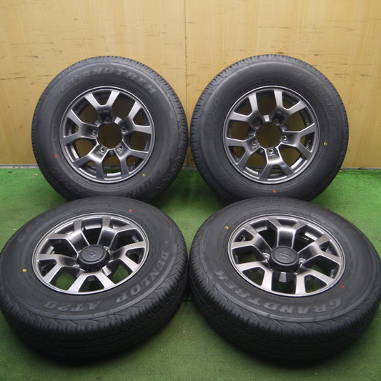 *送料無料* 新車外し!23年★スズキ JB74 ジムニー シエラ 純正 195/80R15 ダンロップ AT20 グラントレック 15インチ PCD139.7/5H★4022706Hノ