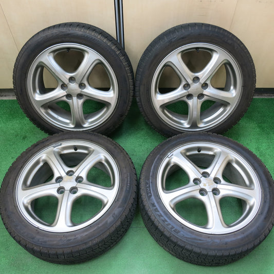 [送料無料]バリ溝！19年！9.5分★スバル BH系 レガシィ 純正 205/50R17 スタッドレス ブリヂストン ブリザック VRX2 17インチ PCD100/5H★3042804ヒス