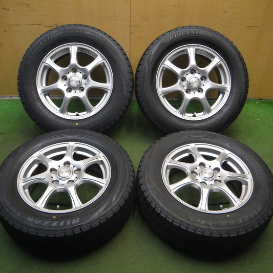 *送料無料*バリ溝!キレイ!ほぼ10分★スタッドレス 195/65R15 ブリヂストン ブリザック VRX Esprine 15インチ PCD114.3/5H★4010516Hス