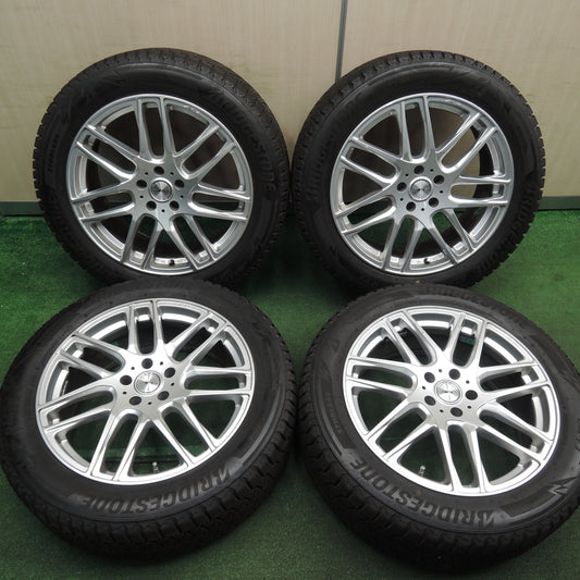 *送料無料* バリ溝!21年!キレイ!9.5分★BMW 等 EURO AFG 225/55R19 スタッドレス ブリヂストン ブリザック DM-V3 19インチ PCD112/5H★4021002HAス
