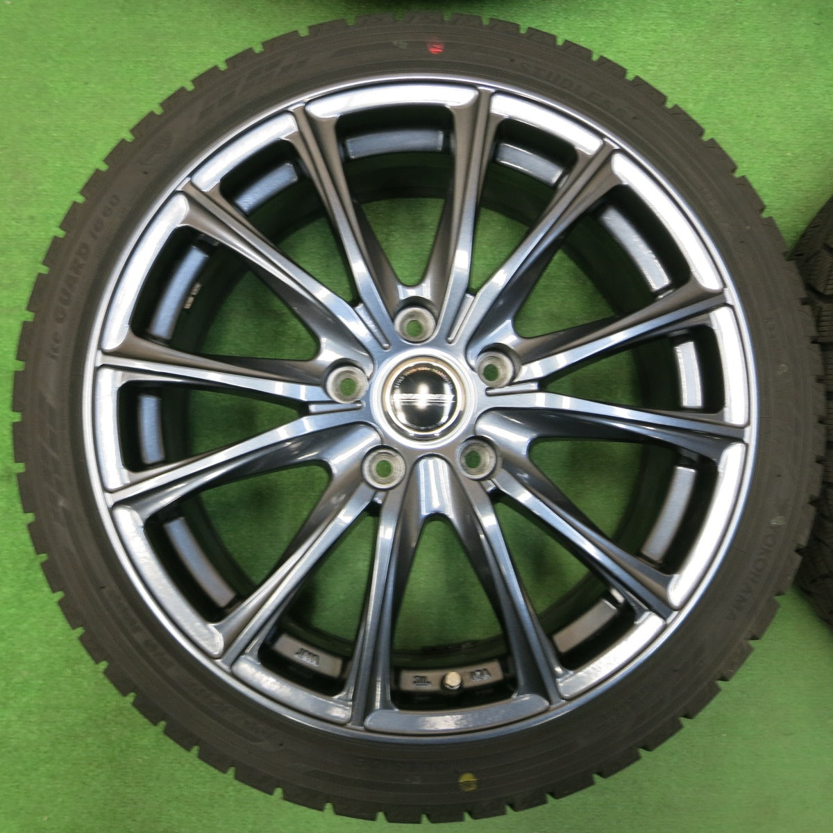 *送料無料* 超バリ溝！22年！キレイ！ほぼ10分★スタッドレス 195/45R17 ヨコハマ アイスガード iG60 WAREN ヴァーレン 17インチ PCD114.3/5H★4021707イス