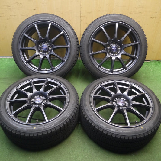 *送料無料* バリ溝!22年!キレイ!9.5分★86 BRZ等 215/45R17 スタッドレス ブリヂストン ブリザック VRX2 VELVA CHARGE ヴェルヴァ 17インチ PCD100/5H★4020705Hス