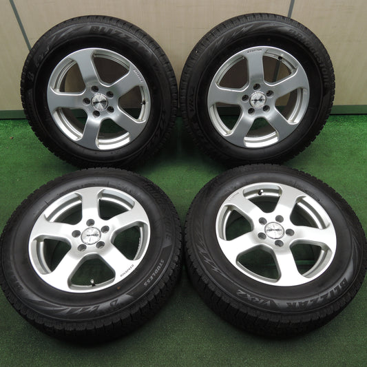 *送料無料*バリ溝!キレイ!8.5分★アウディ等 RINSPEED 215/65R16 スタッドレス ブリヂストン ブリザック VRX2 リンスピード PCD112/5H★3121804TNス