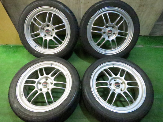 [送料無料]4本価格★RPF1 Racing ENKEI 235/45R18 スタッドレス ナンカン NK SNOW SV-2 エンケイ 18インチ PCD114.3/5H★3031009Hス