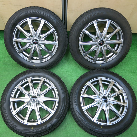 *送料無料*バリ溝!21年!キレイ!8.5分★スタッドレス 155/65R14 ブリヂストン ブリザック VRX2 EuroSpeed MANARAY SPORT 14インチ PCD100/4H★3121904イス