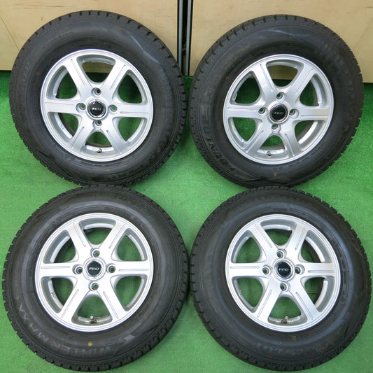 *送料無料*超バリ溝！22年！キレイ！ほぼ10分★スタッドレス 155/80R13 ダンロップ ウインターマックス WM02 FEID 13インチ PCD100/4H★3122511イス