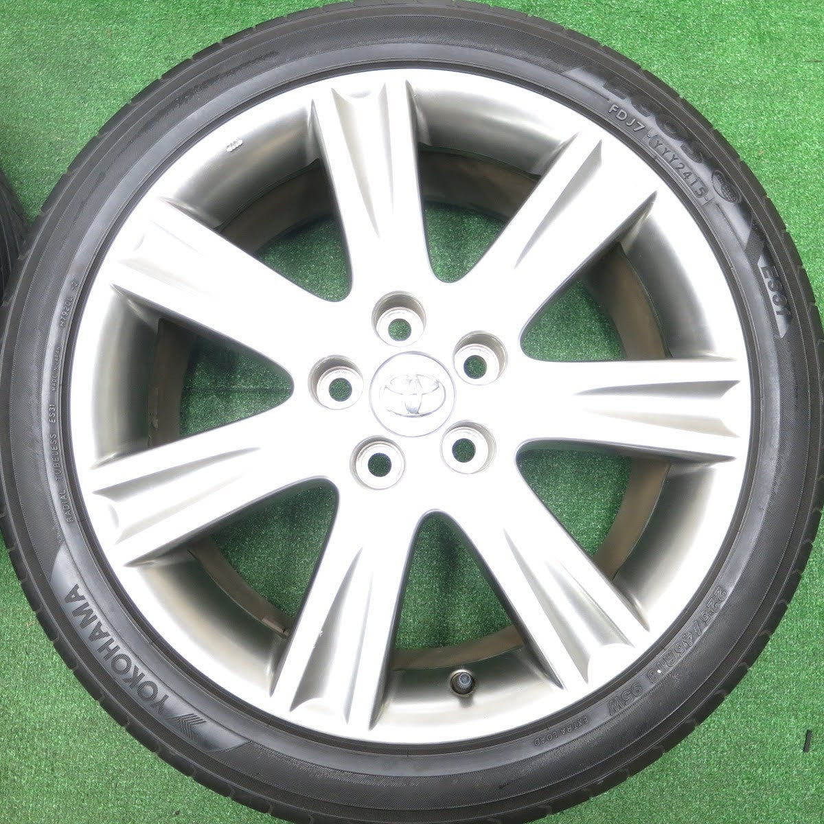 [送料無料]4本価格★トヨタ マークX ジオ 純正 225/45R18 ヨコハマ エコス ES31 18インチ PCD114.3/5H★3101414HAノ