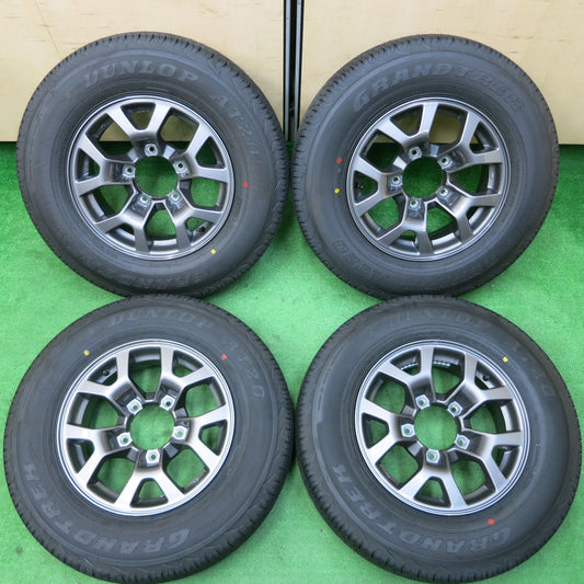 *送料無料*新車外し!23年★スズキ JB74W ジムニーシエラ 純正 195/80R15 ダンロップ グラントレック AT20 15インチ PCD139.7/5H★3121603イノ
