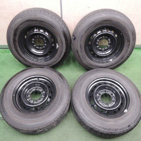 *送料無料* 新車外し！23年★トヨタ ハイエース 純正 スチール 195/80R15 107/105N ブリヂストン エコピア RD613 15インチ PCD139.7/6H★4021203HAノ
