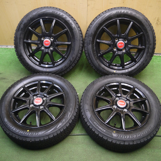 *送料無料*バリ溝!22年!キレイ!ほぼ10分★スタッドレス 155/65R14 ブリヂストン ブリザック VRX2 D.O.S. DOS 14インチ PCD100/4H★3122005Hス