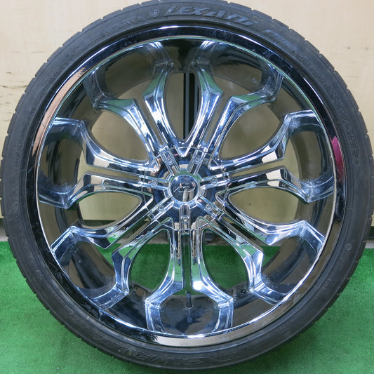 [送料無料]バリ溝！8.5分★VCT ゴッドファーザー 275/35R24 レクサーニ LX-TWENTY 24インチ PCD139.7/6H★3071205ヒノ