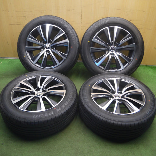 *送料無料* 新車外し!23年★トヨタ 80系 ハリアー Gグレード 純正 225/60R18 ダンロップ グラントレック PT30 18インチ PCD114.3/5H★4020908Hノ