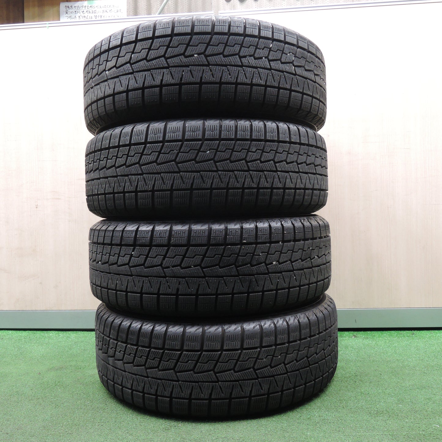 *送料無料*バリ溝！21年！ほぼ10分★MINI F55 ミニ クーパー 純正 OP 195/55R16 スタッドレス ヨコハマ アイスガード iG70 16インチ PCD112/5H★4012303NJス