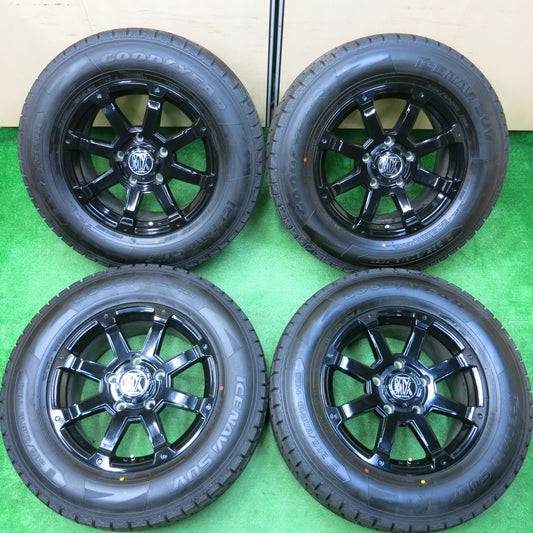 *送料無料*超バリ溝！21年！キレイ！ほぼ10分★ランクル 等 ROCKKELLY MX 632 285/60R18 スタッドレス グッドイヤー アイスナビ SUV ロクサーニ PCD150/5H★3112408イス