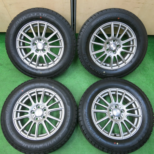 *送料無料*バリ溝！22年！キレイ！ほぼ10分★プリウス 等 195/65R15 スタッドレス グッドイヤー アイスナビ7 ravrion selzer ラブリオン 15インチ PCD100/5H★3120503イス