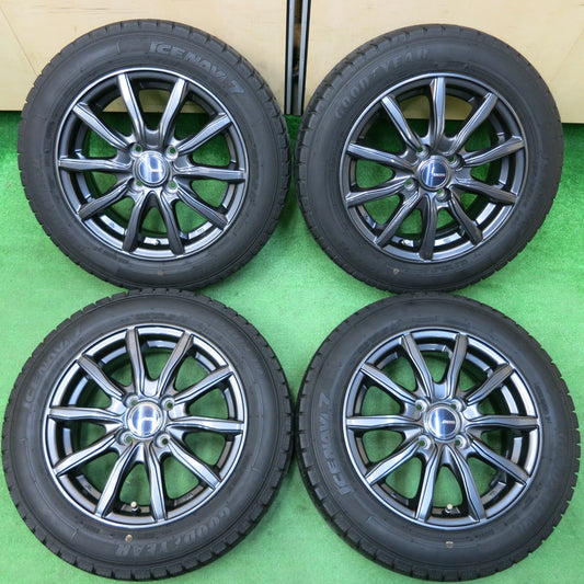 *送料無料*バリ溝！21年！キレイ！9.5分★スタッドレス 165/65R14 グッドイヤー アイスナビ7 D.O.S. DOS 14インチ PCD100/4H★4010409イス