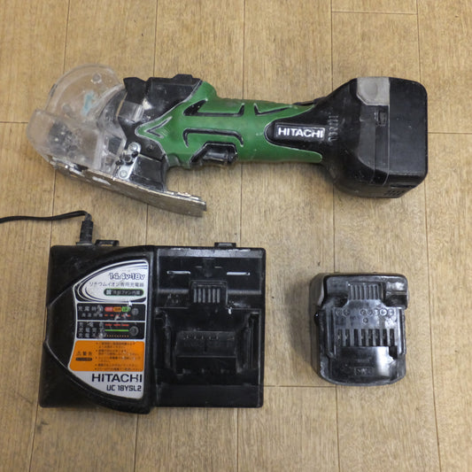 [送料無料]★日立 HITACHI 30mm コードレスナイフカッタ CK14DSL　蓄電池 BSL1430 2個　急速充電器 UC18YSL2　セット★
