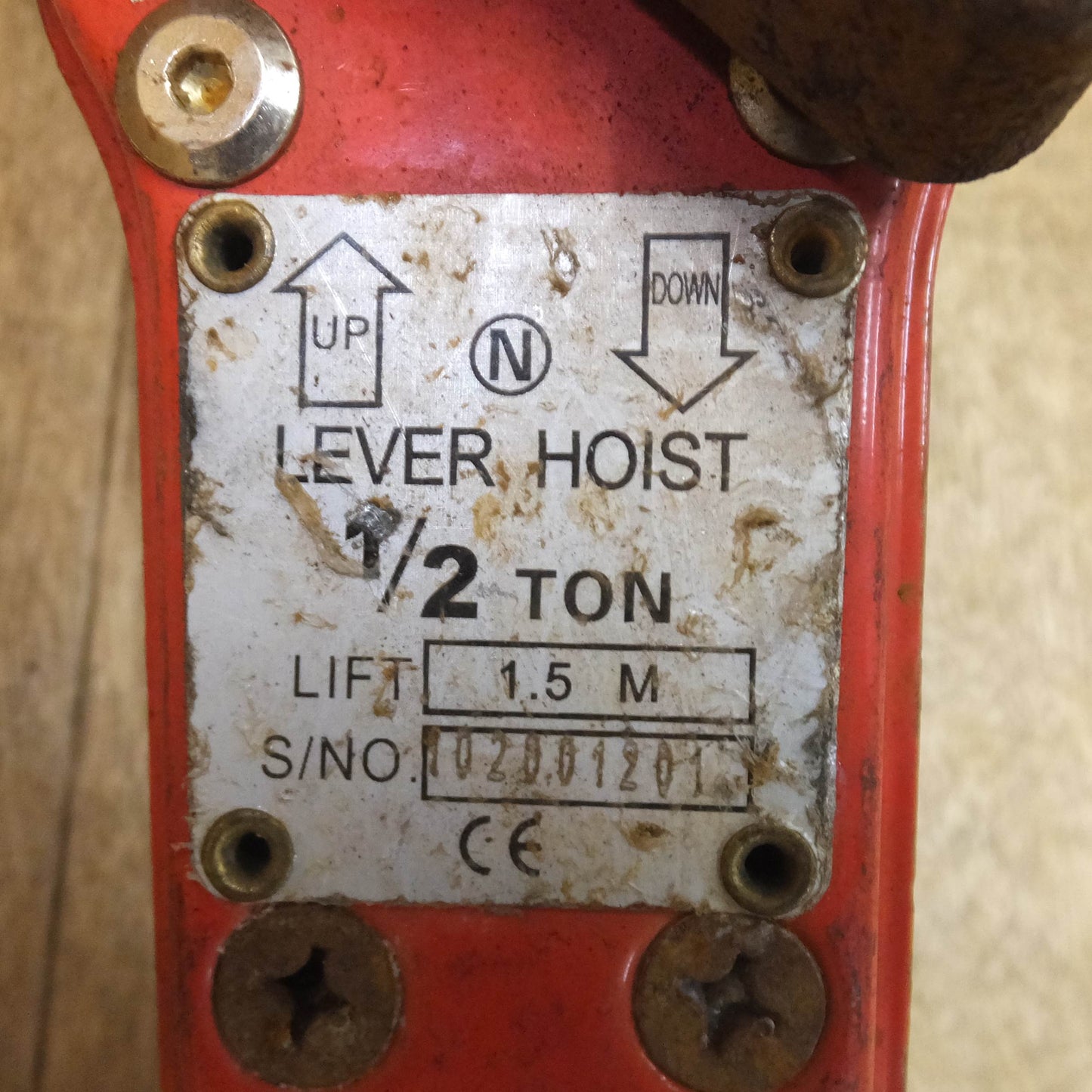 [送料無料]★レバーホイスト LEVER HOIST 1/2TON LIFT 1.5M(2)★