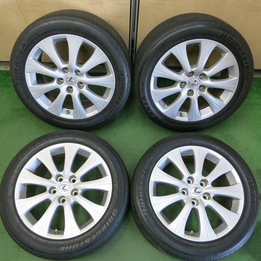 *送料無料*センサー付き！キレイ★レクサス RC300h GS300h 純正 225/50R17 ブリヂストン トランザ ER33 17インチ PCD114.3/5H★3101307イノ