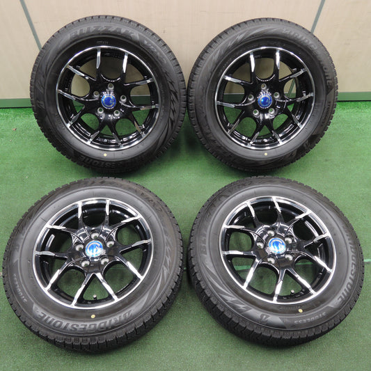 *送料無料*バリ溝!21年!キレイ!9.5分★スタッドレス 195/65R15 ブリヂストン ブリザック VRX2 AL 社外 アルミ 15インチ PCD114.3/5H★3121801TNス