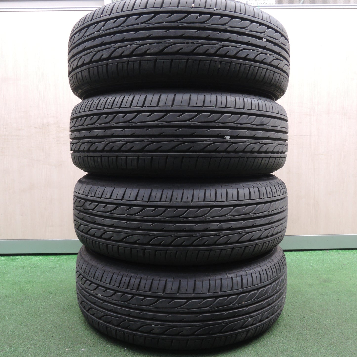 *送料無料* バリ溝！21年！9.5分★トヨタ 60系 ノア ヴォクシー 純正 スチール 195/65R15 ダンロップ EC202 15インチ PCD114.3/5H★4020406HAノ