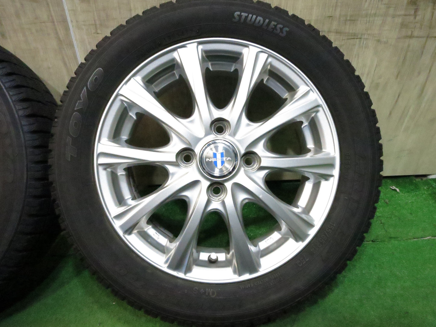 [送料無料]バリ溝！キレイ！8.5分★スタッドレス 155/65R14 トーヨー ガリット G5 NEXTA ネクスタ 14インチ PCD100/4H★3012011Hス